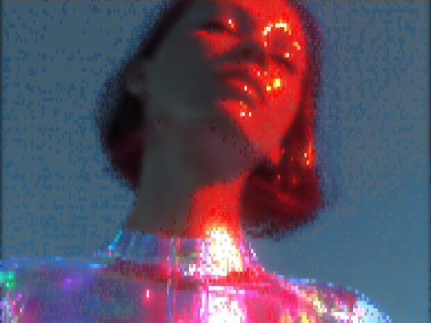Photo rendered in the Block style, Dense blocks