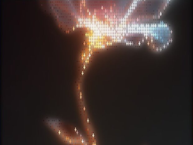 Photo rendered in the Cross style, Stitch texture