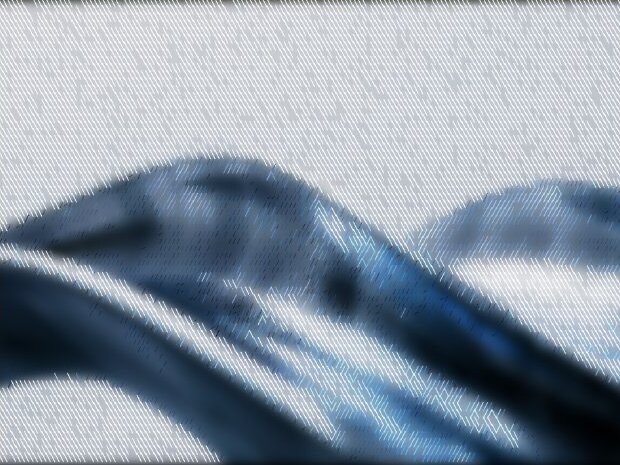 Photo rendered in the Diagonal style, Slant texture