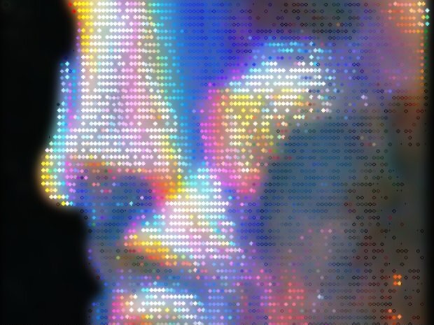 Photo rendered in the Diamond style, Jewel mosaic