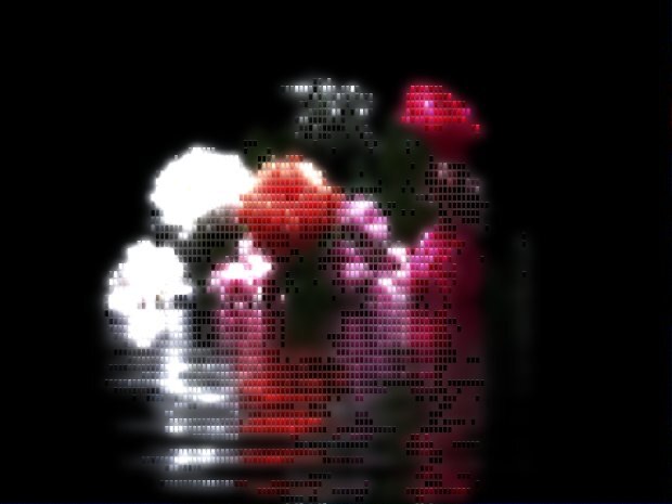 Photo rendered in the Disco style, Mirror-ball tiles