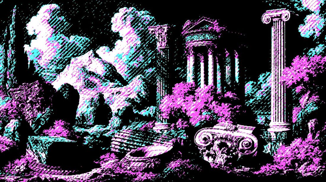 Photo dithered with the Atkinson algorithm in the Game Boy green palette
