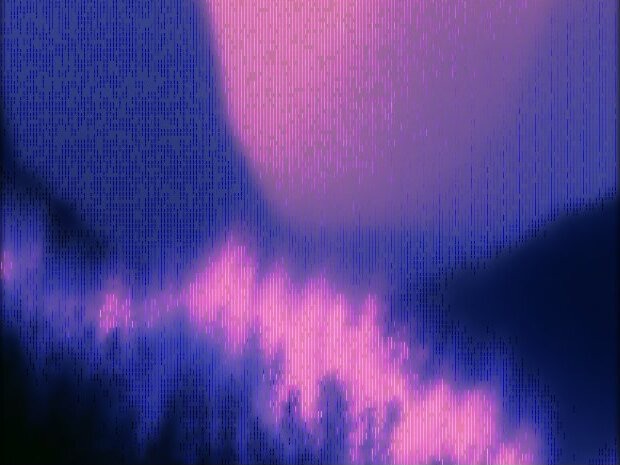 Photo rendered in the Lines style, Fine scanlines