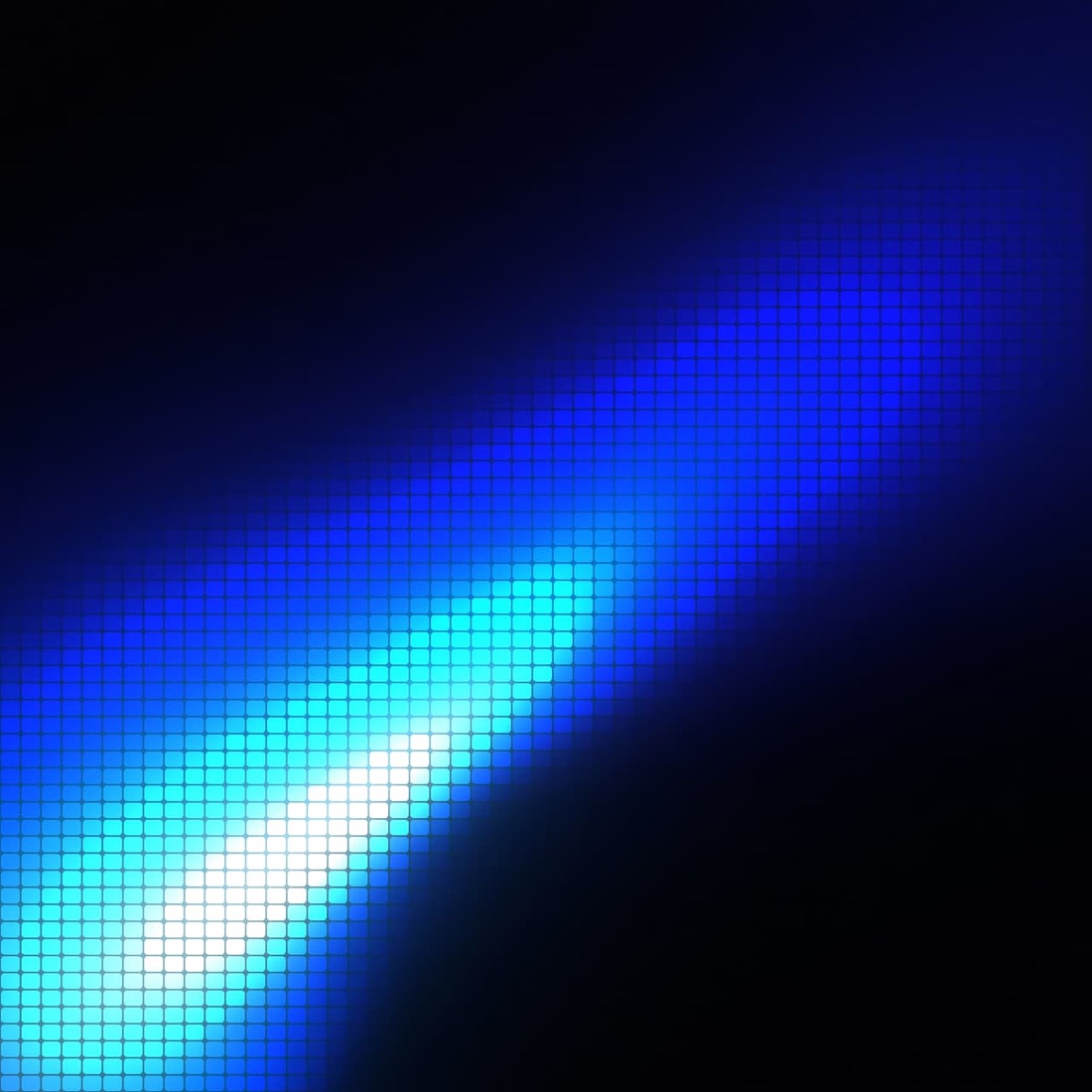 A mosaic with a color-dodge blend for a bright glowing look